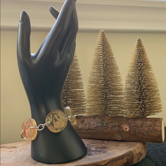 Handmade Vintage Porn Poster Art Resin Bracelet - Picture 1 of 3